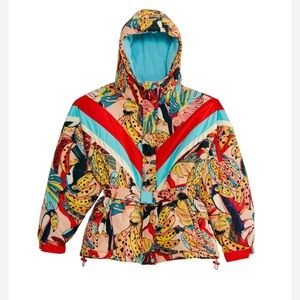 New With Tags Farm Rio Toucan Ski Jacket M